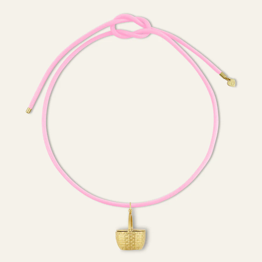 Basket Vesta Case Cord Necklace
